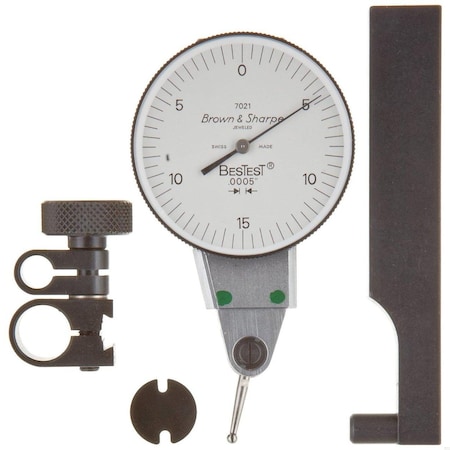 Bestest Dial Test Indicator, White Dial Face, Lever Type